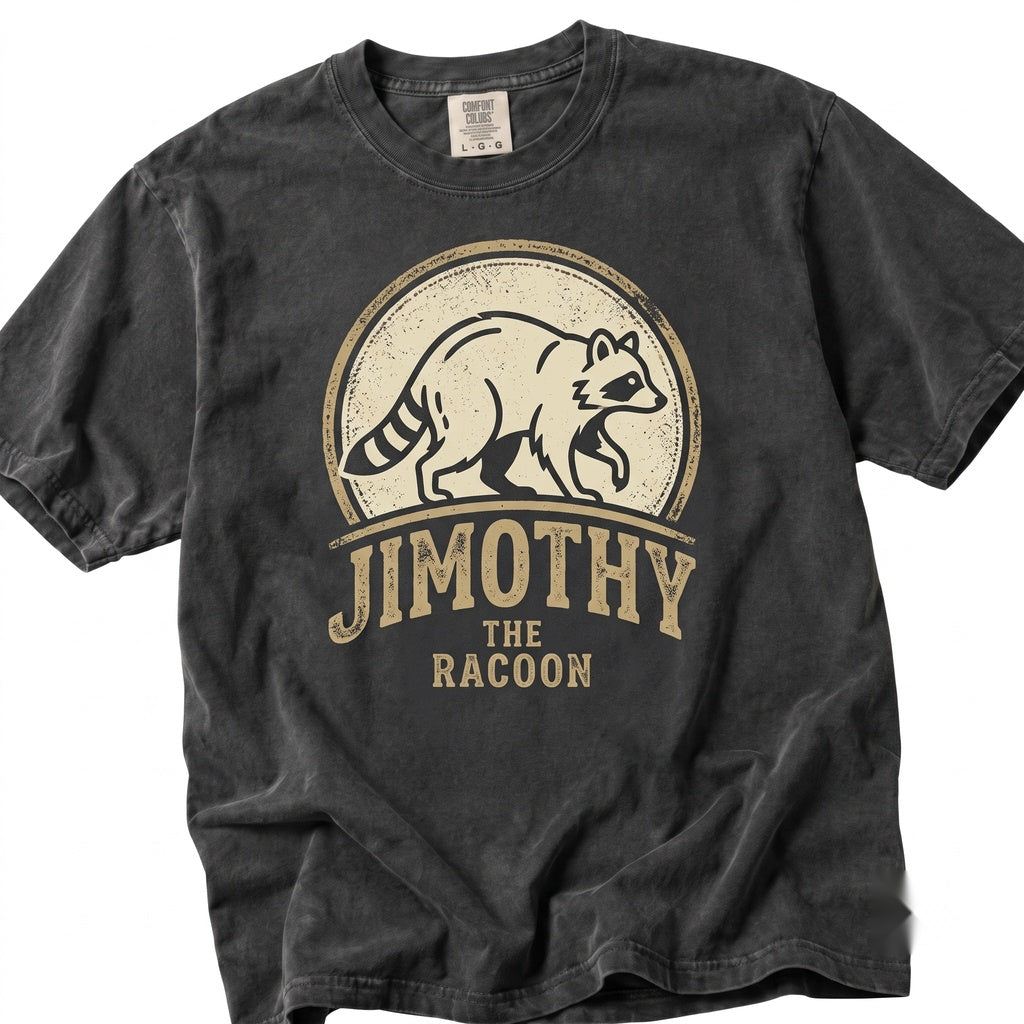 Jimothy Raccoon Viral Seattle Short King Graphic Vintage Retro Meme Apparel Unisex TShirt