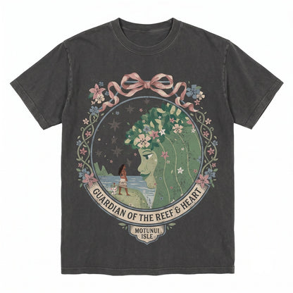 Coquette Bow Island Princess Floral Graphic, Polynesian Ocean Voyager Tropical Vacation Aesthetic Girls Trip Family Matching