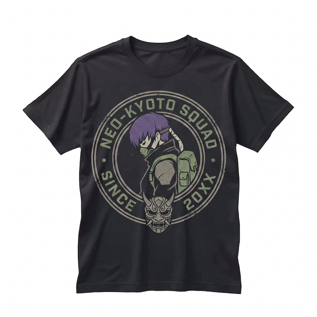 Japanese Flame Graphic Cotton Streetwear Unisex TShirt