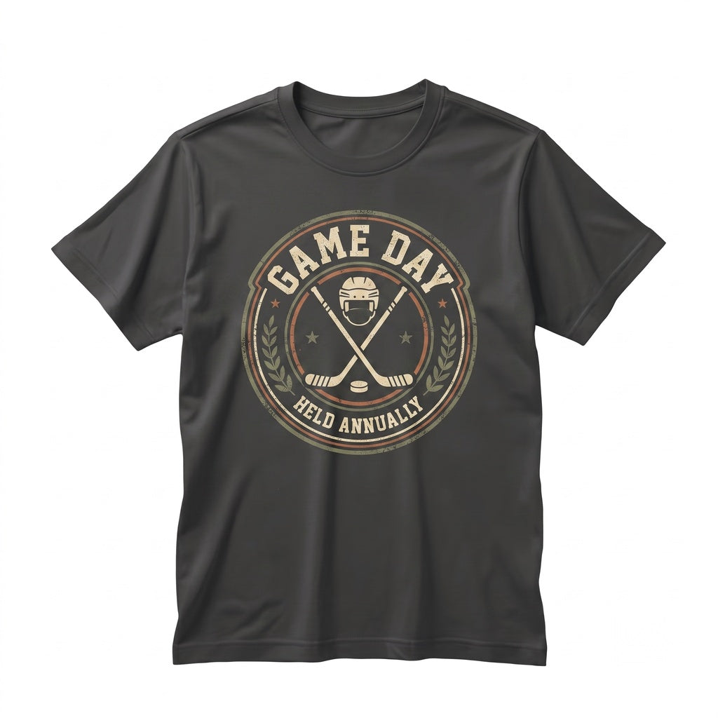Checkered Retro Game Day Football Baseball Soccer School Sports Fan Unisex TShirt