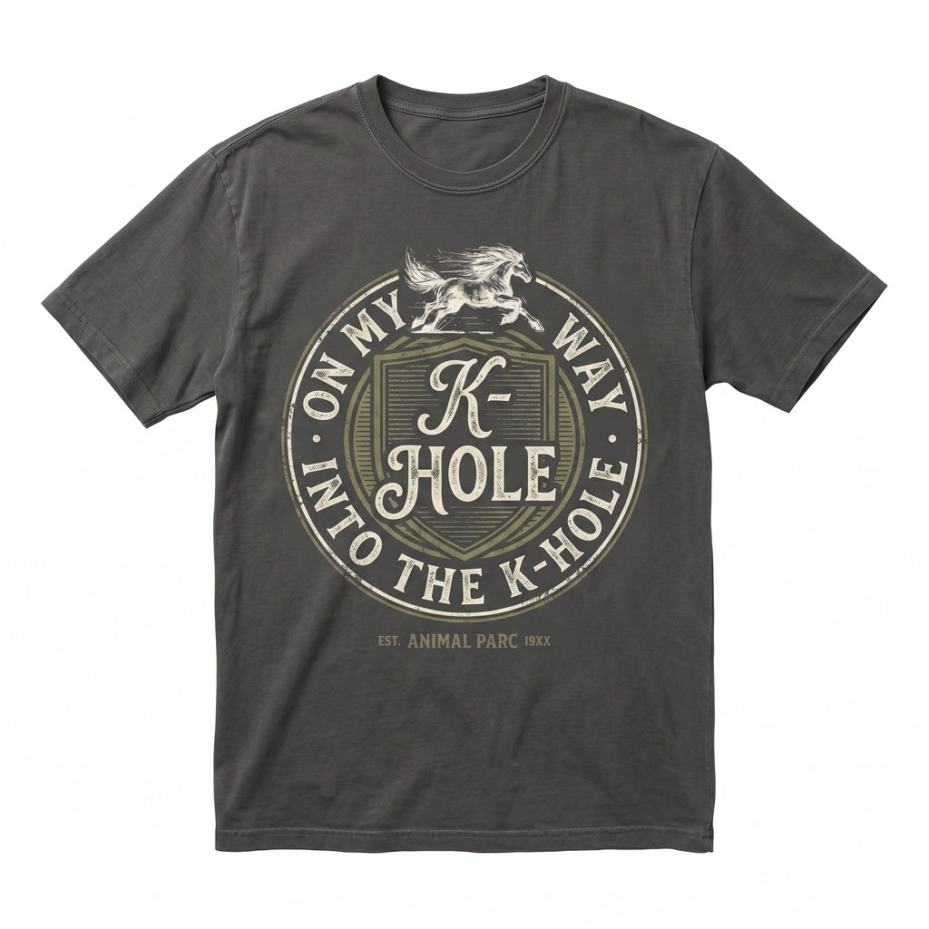 Vintage K-Hole Graphic EDM Rave Party Humor Music Festival Apparel Gift for Raver Unisex TShirt
