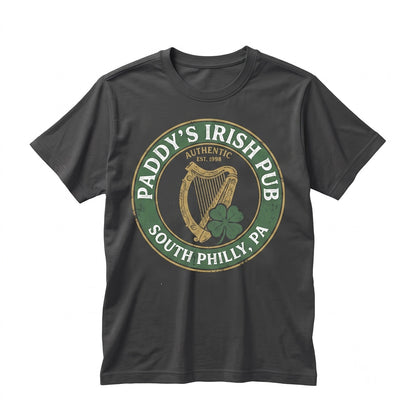 Retro Philadelphia Irish Bar Graphic Novelty Apparel Unisex TShirt