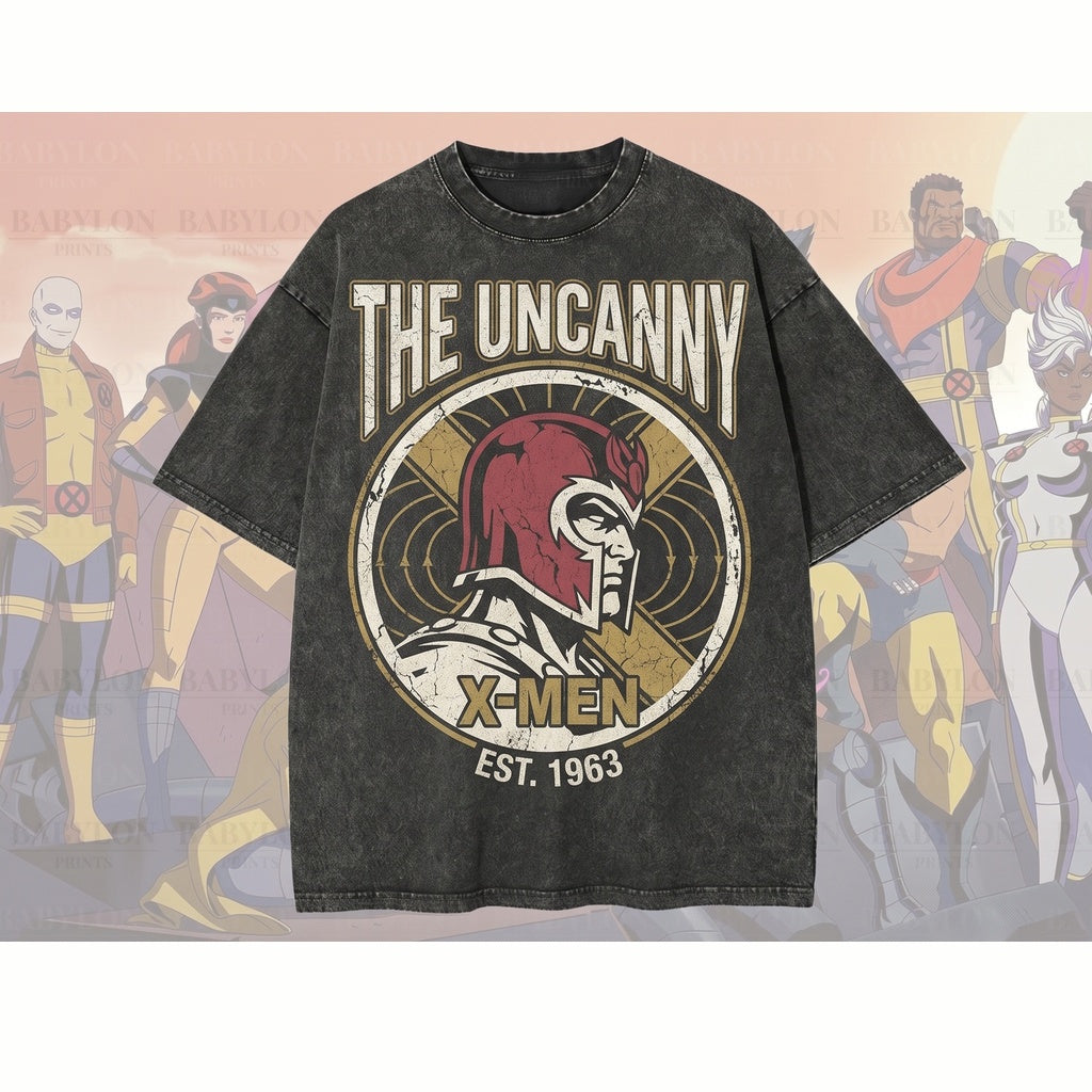 Oversized 97 Mutant Heroes Graphic Apparel, Wolverine Cyclops Rogue Storm Retro Comic Fan Gift Unisex TShirt