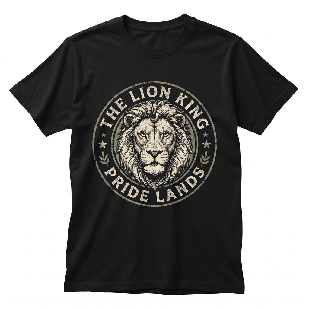 Vintage Simba Pride Rock Animal Kingdom Graphic Safari Top, 90s Nostalgic Wildlife Theme Apparel, Unisex TShirt
