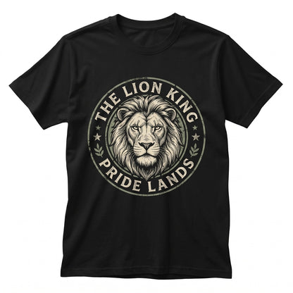 Vintage Simba Pride Rock Animal Kingdom Graphic Safari Top, 90s Nostalgic Wildlife Theme Apparel, Unisex TShirt