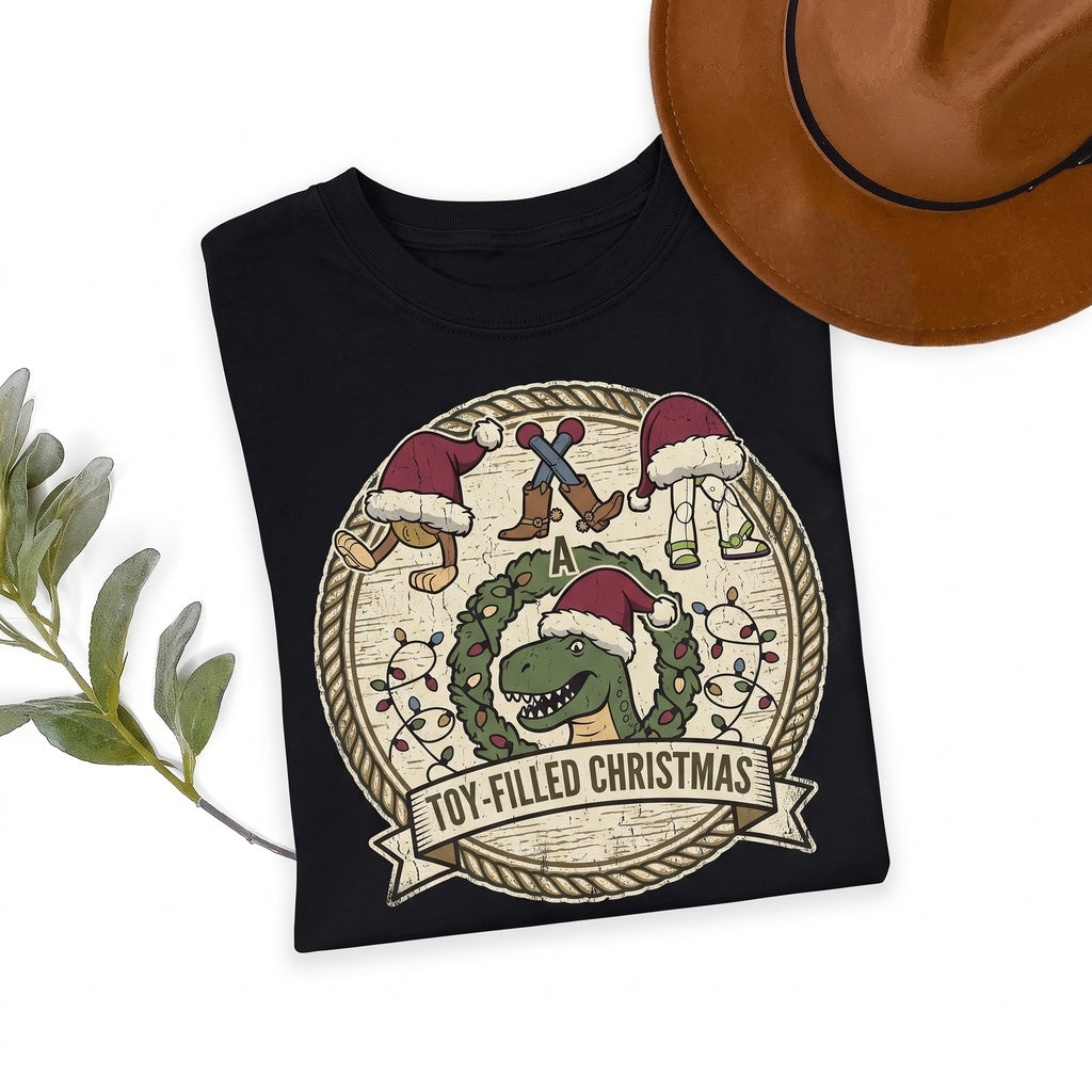 Sheriff Woody Santa Hat Christmas Squad Holiday Graphic Xmas Unisex TShirt