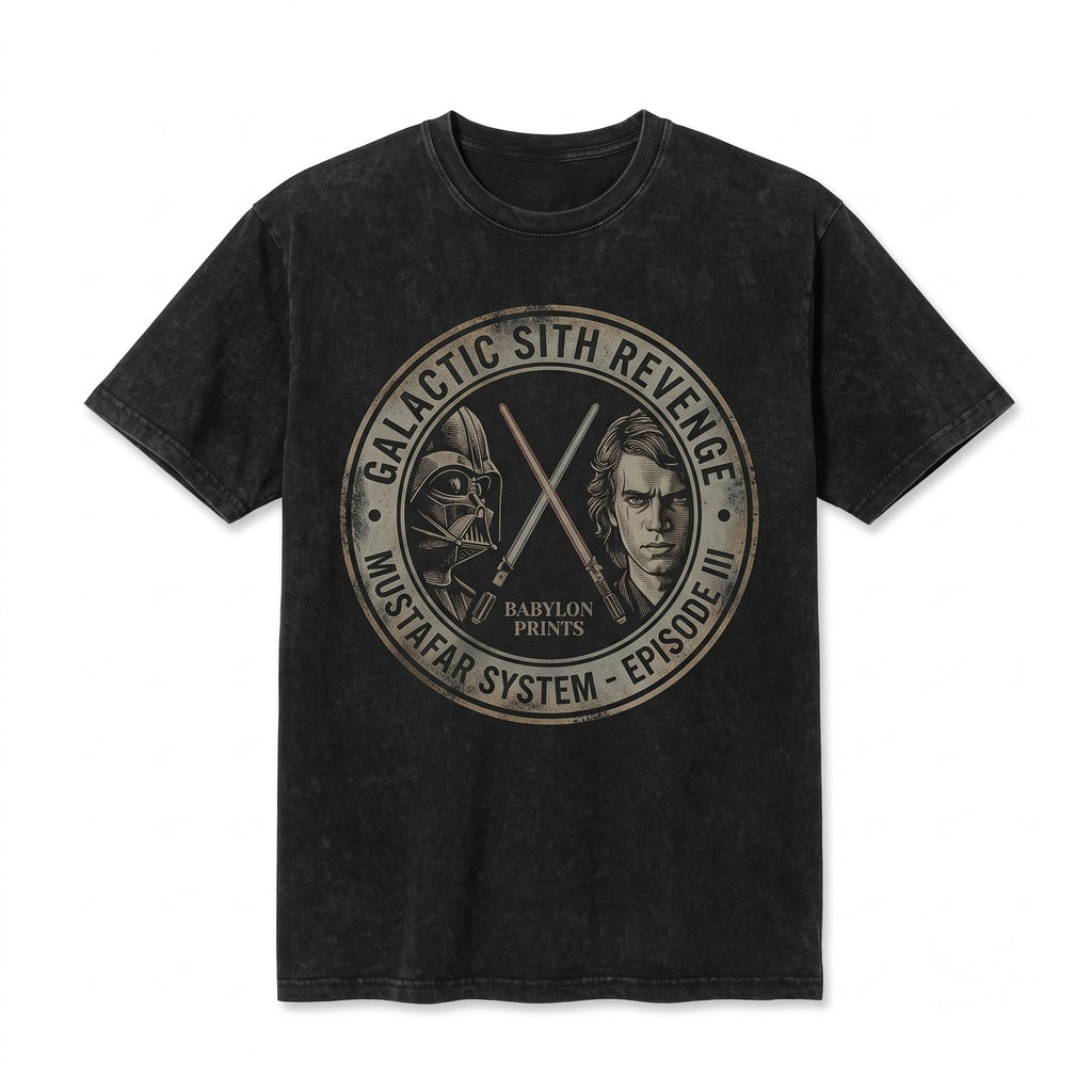 Vintage Revenge of the Sith Anakin Skywalker Darth Vader Dark Chosen One Graphic Unisex TShirt