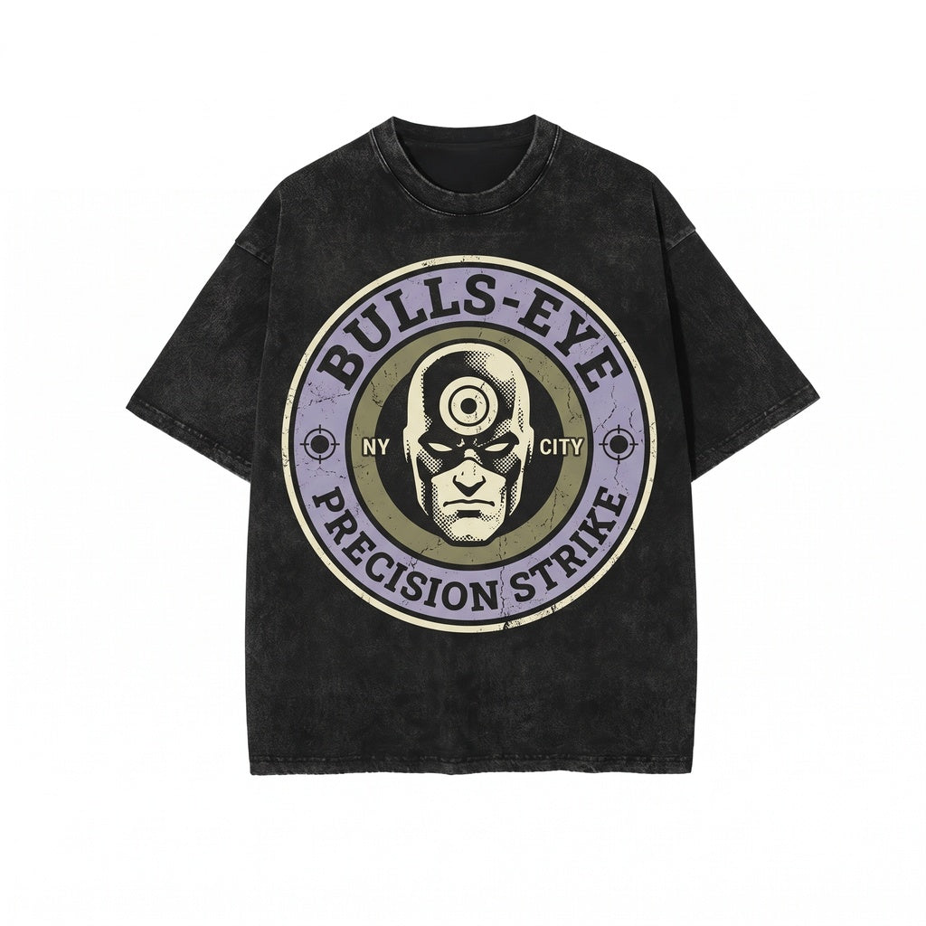Oversized Bullseye Pointdexter Assassin Graphic Comic Book Retro Born Again Villain Merch Unisex TShirt