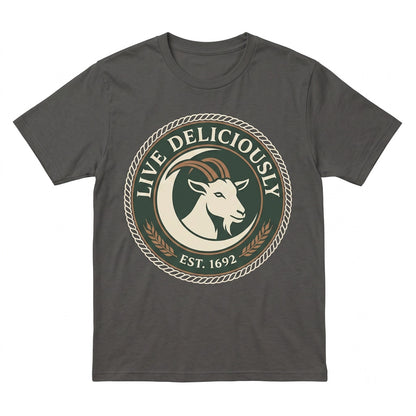 Black Phillip Live Deliciously Horror Movie Goat Occult Graphic Cotton Unisex TShirt