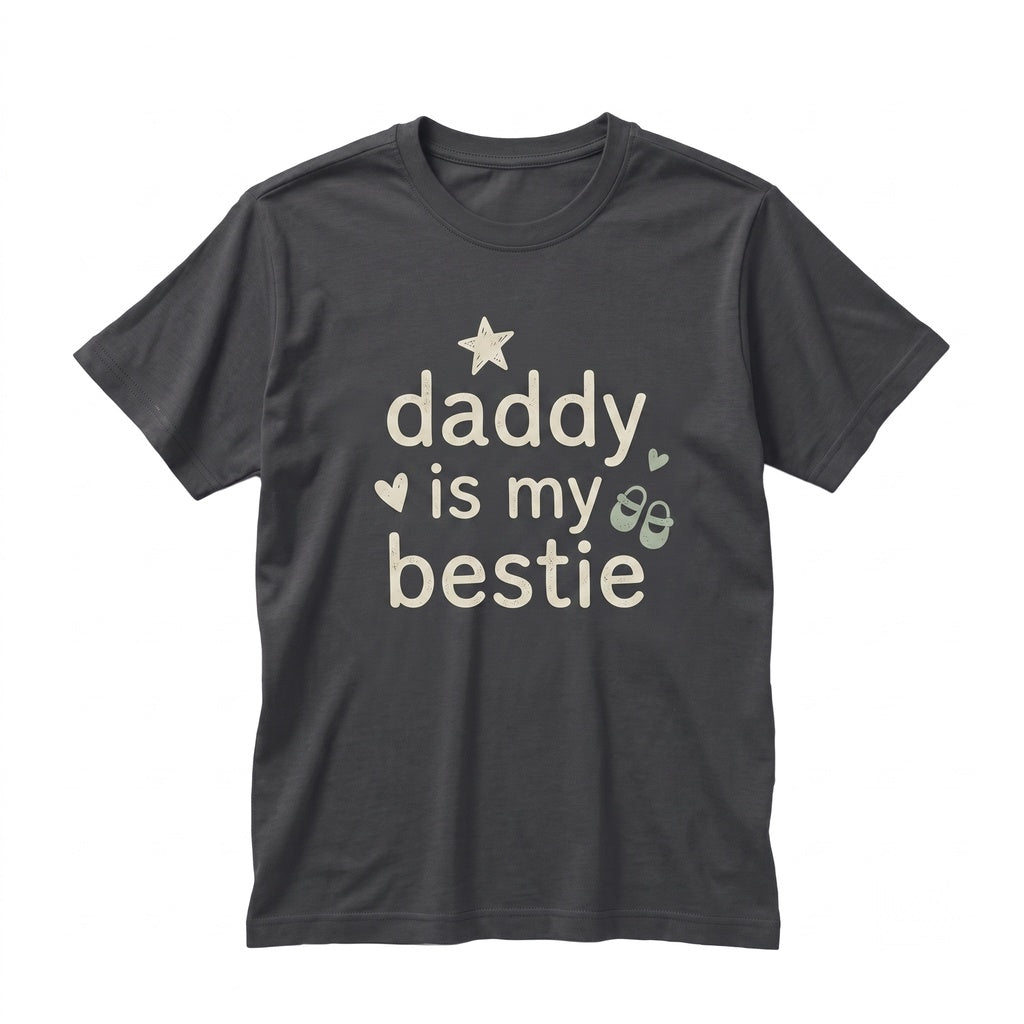 Daddy is My Bestie Fathers Day Matching Family Present, Unisex TShirt