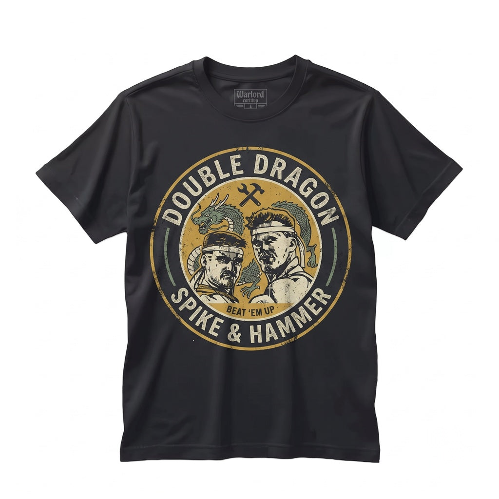 Retro Arcade Beat Em Up Martial Arts Video Game Graphic Print Cotton Unisex TShirt