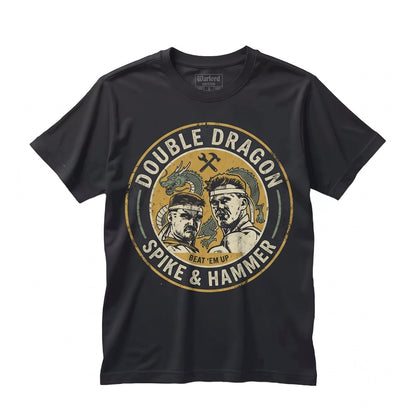 Retro Arcade Beat Em Up Martial Arts Video Game Graphic Print Cotton Unisex TShirt