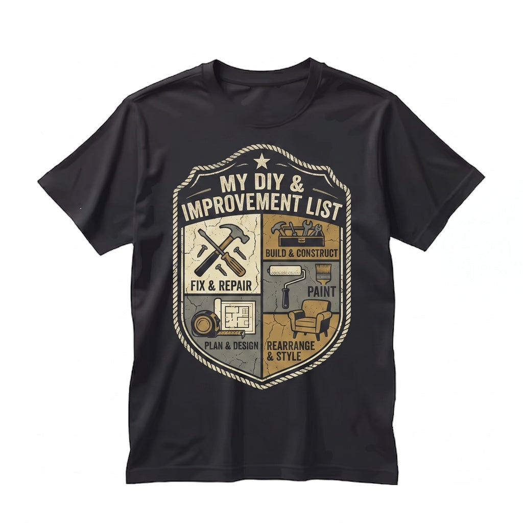 Things I Do In My Spare Time Funny Handyman DIY Enthusiast Gift Home Improvement Project Humor Dad Unisex TShirt