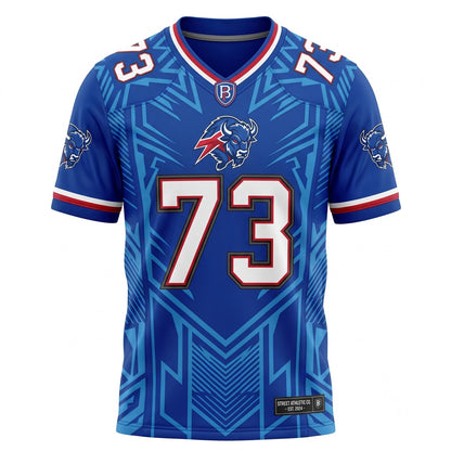 Unisex Game Day Football Fan Jersey - Breathable Mesh Athletic Stitched Sports Shirt