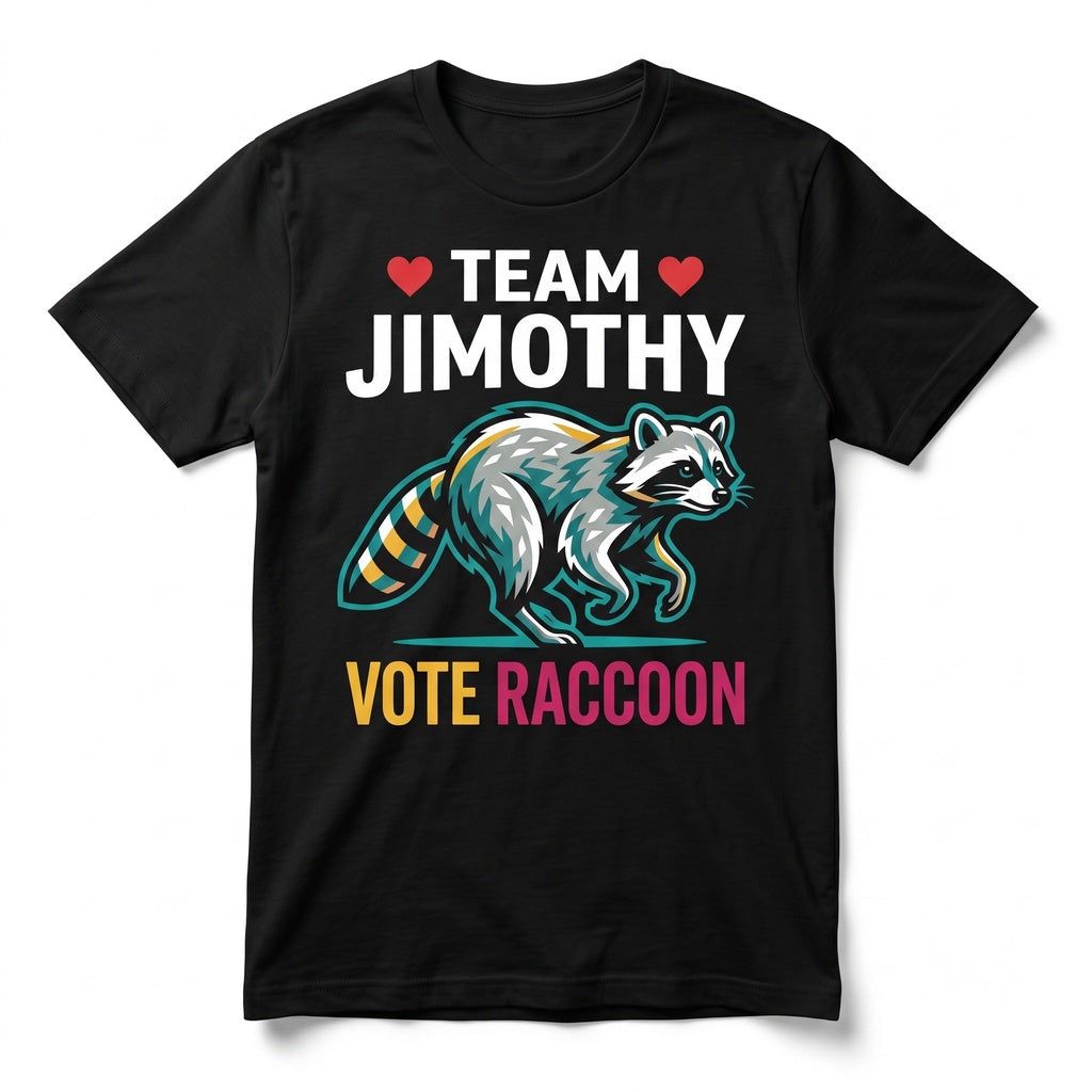 Funny Meme Raccoon Animal Team Jimothy Unisex TShirt