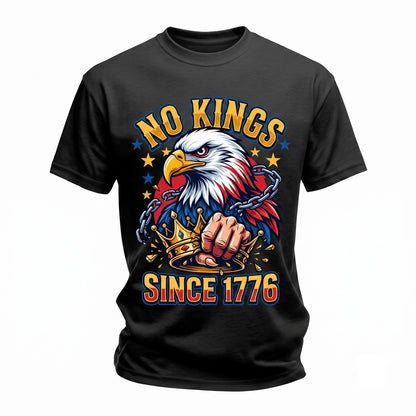 No Kings In America Patriotic Eagle Protest Democracy Since 1776 Unisex TShirt