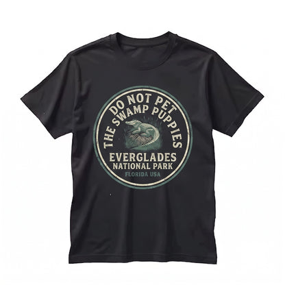 Do Not Pet The Swamp Puppies Everglades Florida Funny Alligator Wildlife Graphic Unisex TShirt