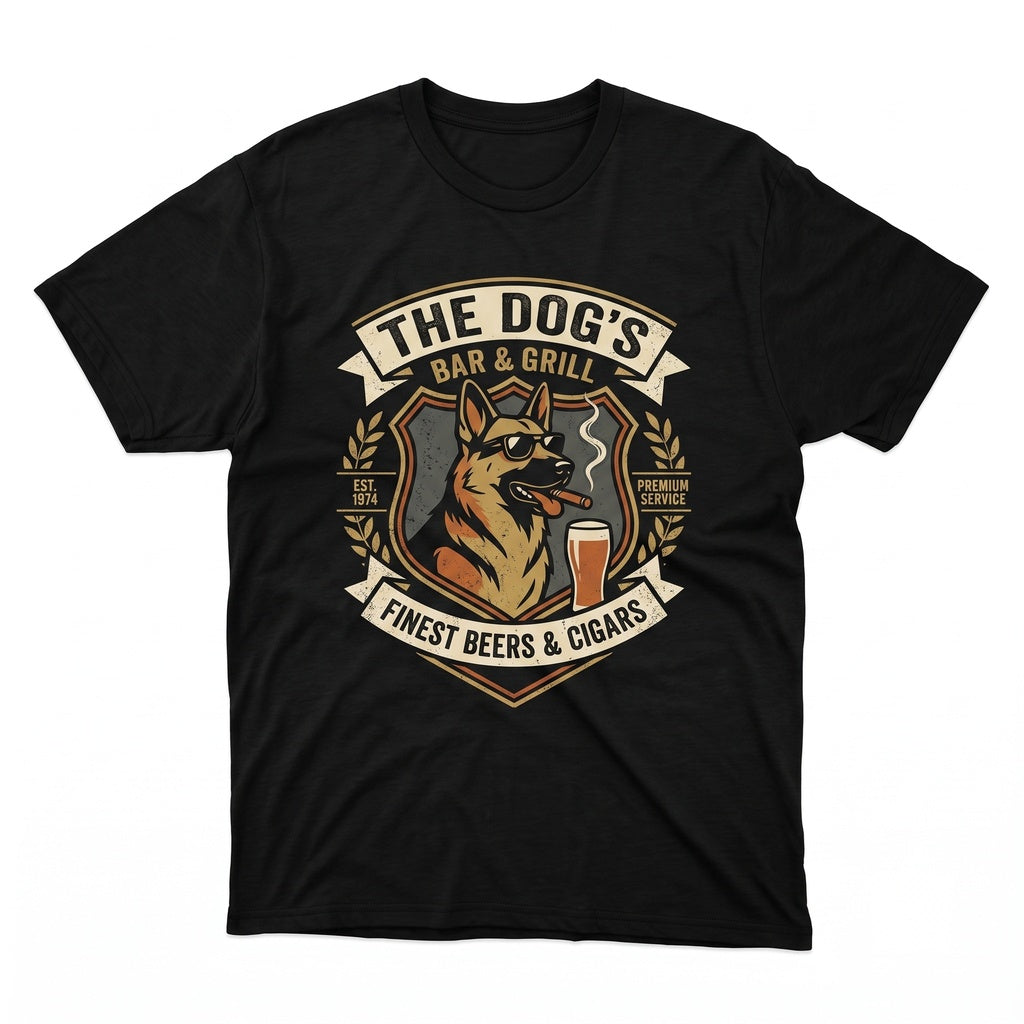 German Shepherd Drinking Beer Sarcastic Canine Meme Graphic Dog Mom Dad Lovers Gift Top Unisex TShirt