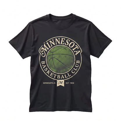 Minnesota Basketball Streetwear Graphic Bball Back Print Unisex TShirt