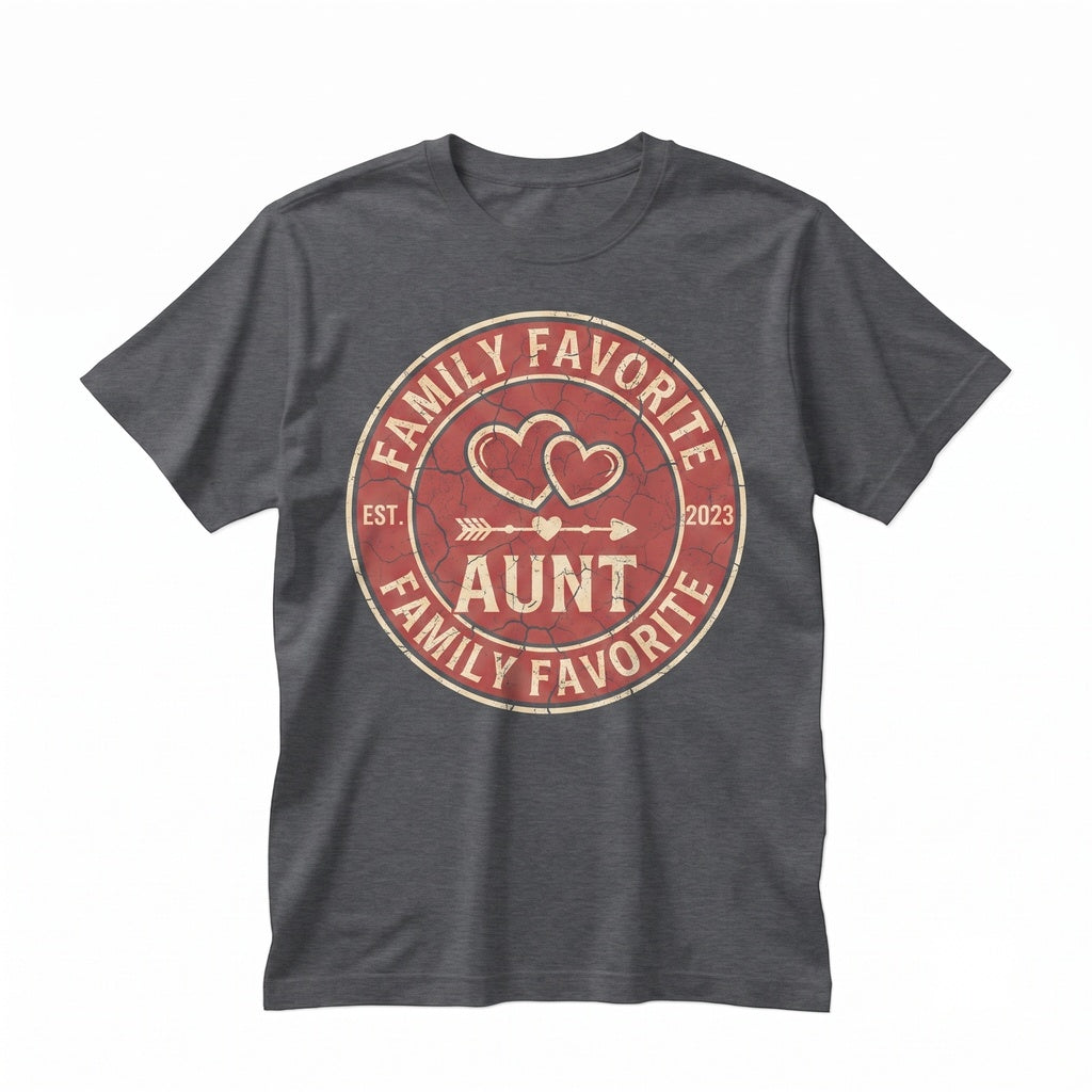 Favorite Aunt Uncle Name Custom Family Gift Apparel Unisex TShirt