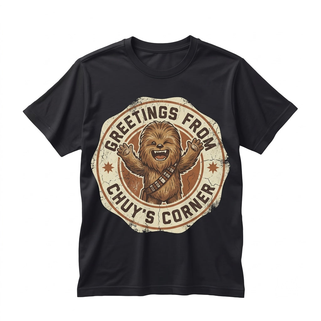 Cute Chewbacca Graphic Sci-Fi Wookiee Fan Apparel, Vintage Space Movie Sweatshirt Gift Unisex TShirt