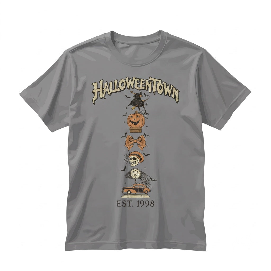 Vintage 90s Retro Spooky Town Est 1988 University Graphic Crewneck Sweatshirt Unisex TShirt