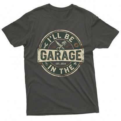 Funny Garage Mechanic Birthday Gift for Dad Husband Grandpa Car Lover Top Graphic Apparel, Unisex TShirt
