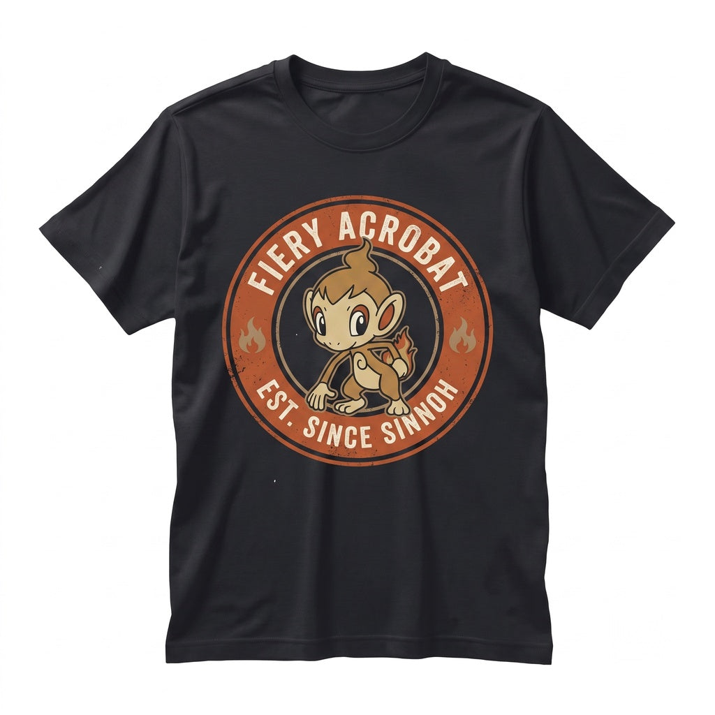 Chimchar Fire Monkey Cute Anime Graphic Vintage Y2K Retro Streetwear Sleeveless Top Unisex TShirt