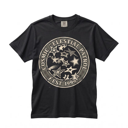 Distressed Star Graphic Halftone Abstract Celestial Unisex TShirt