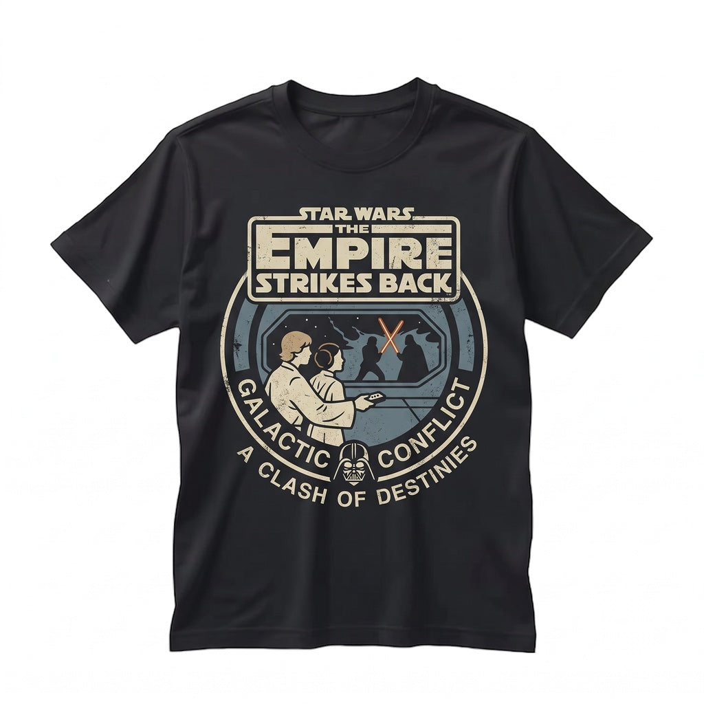 Oversized Sci-Fi Movie Empire Strikes Back Sweatshirt Front And Luke Skywalker Graphic Print Galaxy World Trip Apparel Unisex