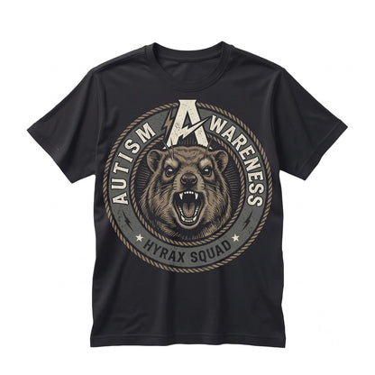 Autism Awareness Hyrax Graphic Support Acceptance Apparel Unisex TShirt