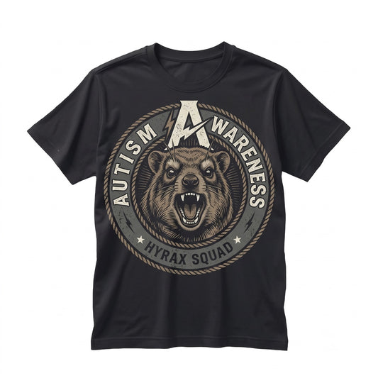 Autism Awareness Hyrax Graphic Support Acceptance Apparel Unisex TShirt