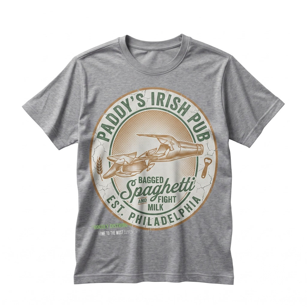 Paddys Irish Pub Vintage Retro Philadelphia Bar Graphic Unisex TShirt