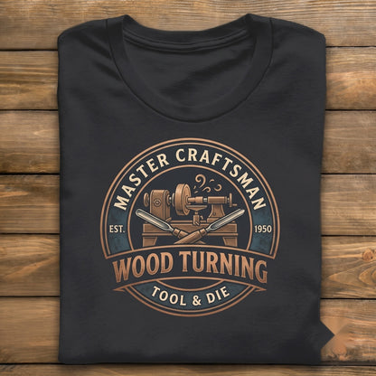 Wood Lathe Turning Graphic Carpenter Craftsman Hobbyist Apparel Unisex TShirt