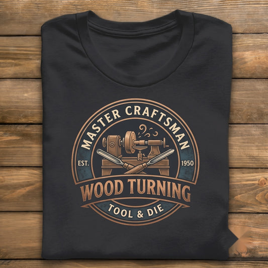 Wood Lathe Turning Graphic Carpenter Craftsman Hobbyist Apparel Unisex TShirt