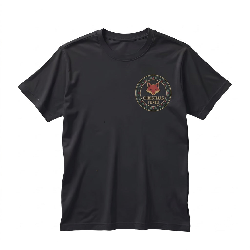 Vintage Christmas Fox Graphic, Festive Holiday Animal Lover Gift Unisex TShirt