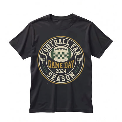 Game Day Checkered Football Sports Touchdown Tailgate Crew Neck Sweatshirt Unisex TShirt