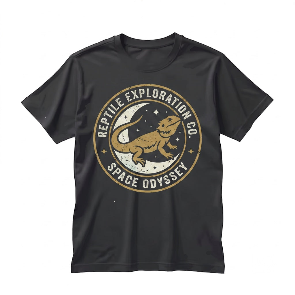 Three Bearded Dragon Funny Lizard Moon Gift Cool Reptile Graphic Animal Lovers Unisex TShirt
