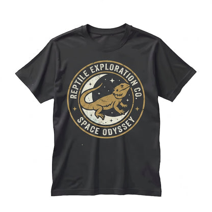 Three Bearded Dragon Funny Lizard Moon Gift Cool Reptile Graphic Animal Lovers Unisex TShirt