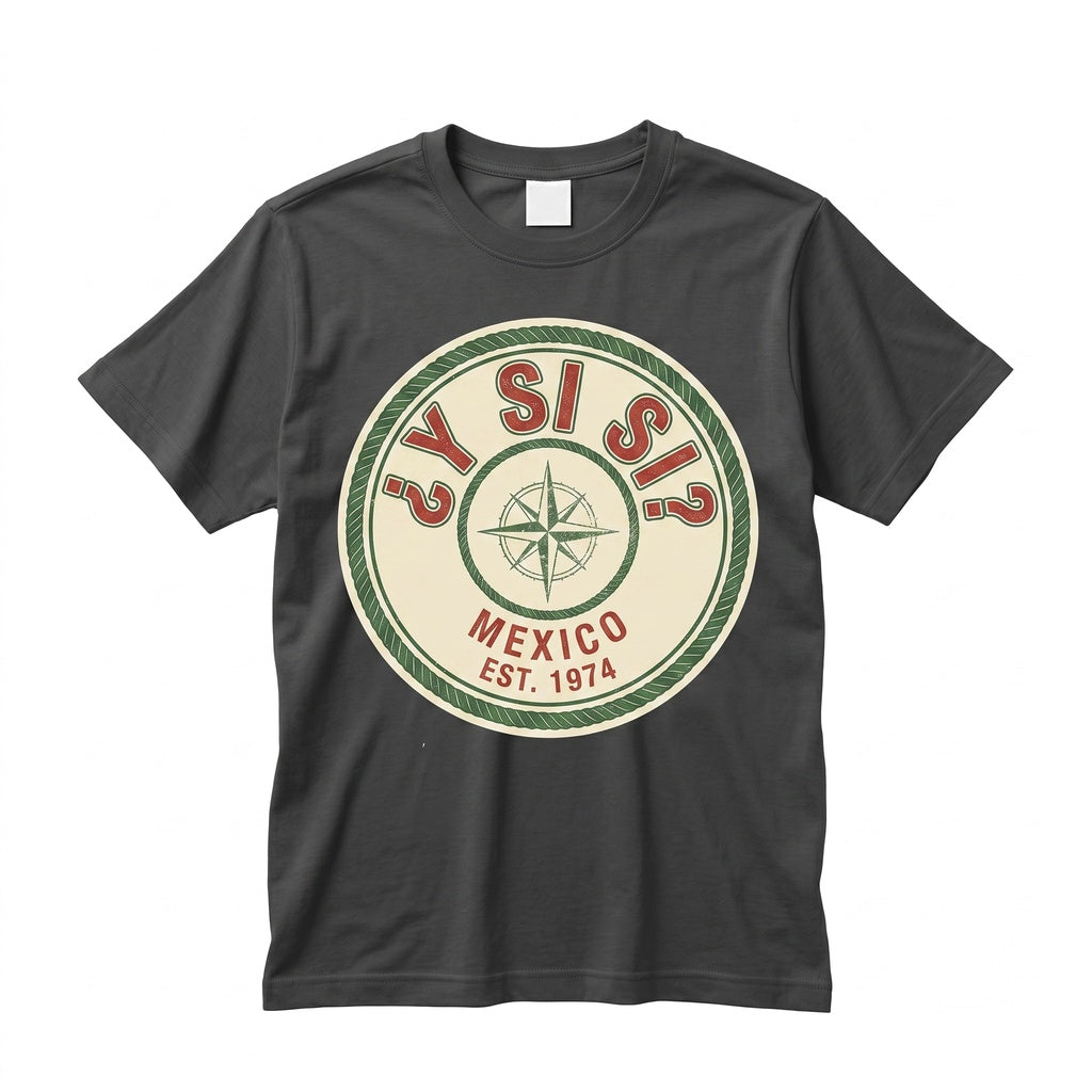 Mexico Y Si Retro Heritage Graphic Spanish Cultural Pride Soccer Fan Vintage Apparel Unisex TShirt