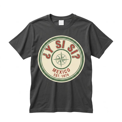 Mexico Y Si Retro Heritage Graphic Spanish Cultural Pride Soccer Fan Vintage Apparel Unisex TShirt