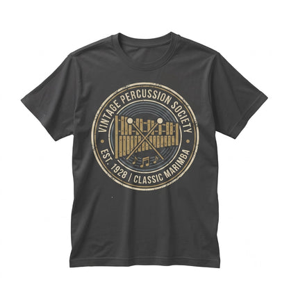 Vibraphone Xylophone Percussion Instrument Elegant Faux Gold Print Orchestra Band Musician Gift Unisex TShirt