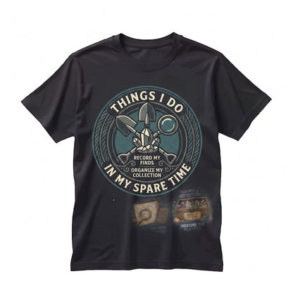 Rockhound Geology Gift Things I Do In My Spare Time Crystal Collector Vintage Mineral Nature Lover Dark Academia Unisex TShirt