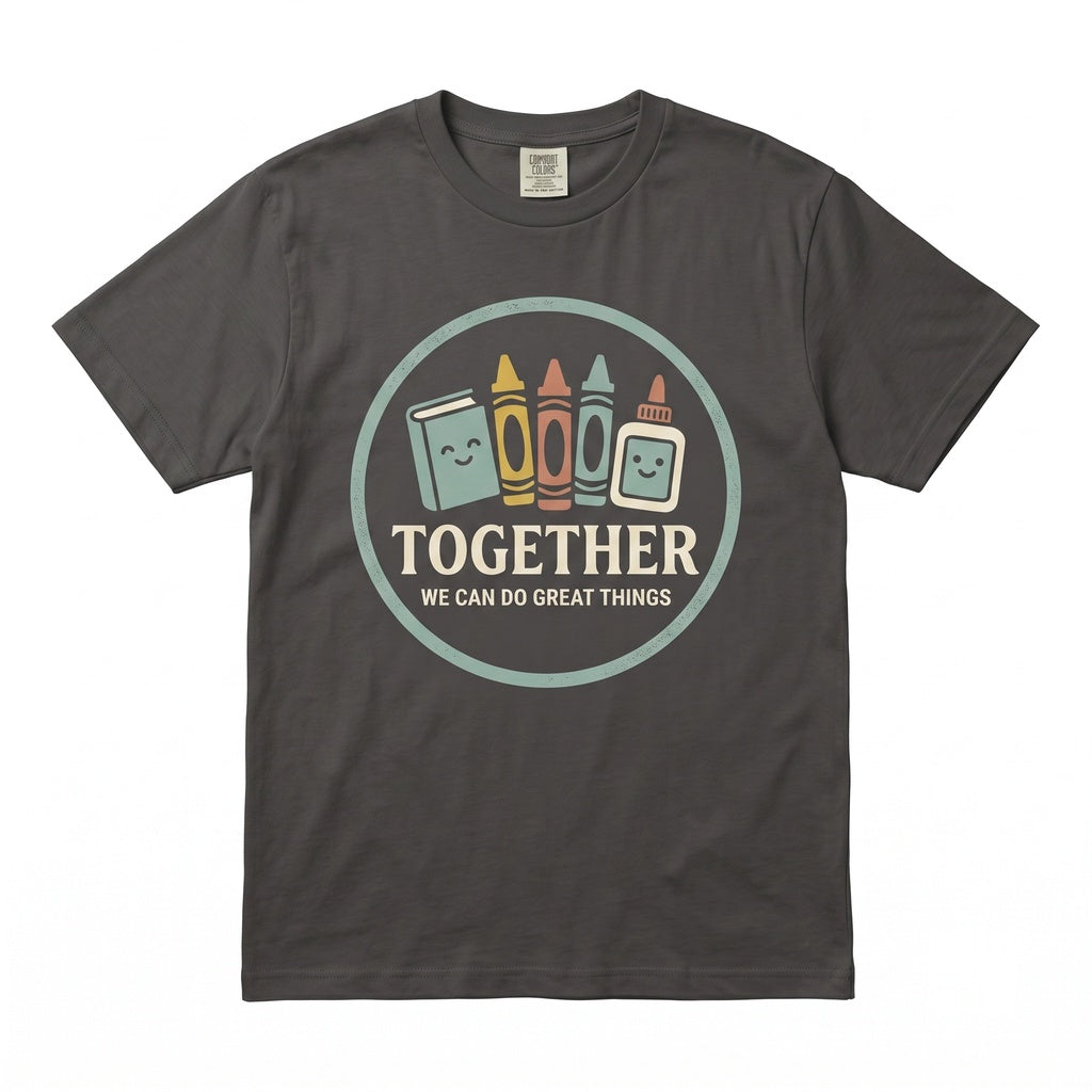 Inspirational Teacher Motivational School Classroom Teamwork Graphic Learning Community Gift Unisex TShirt