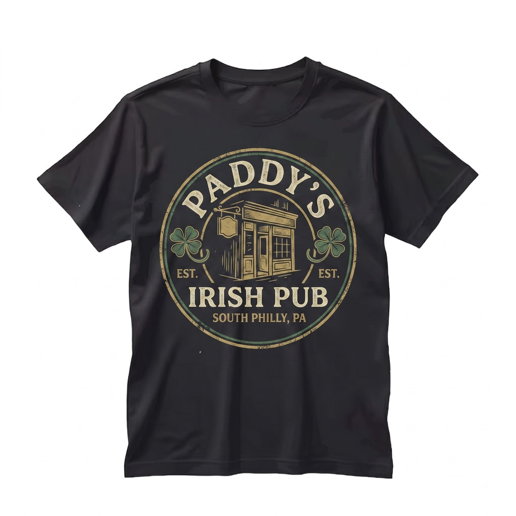 Paddys Irish Pub Philly Tavern Philadelphia Bar Vintage Graphic Unisex TShirt