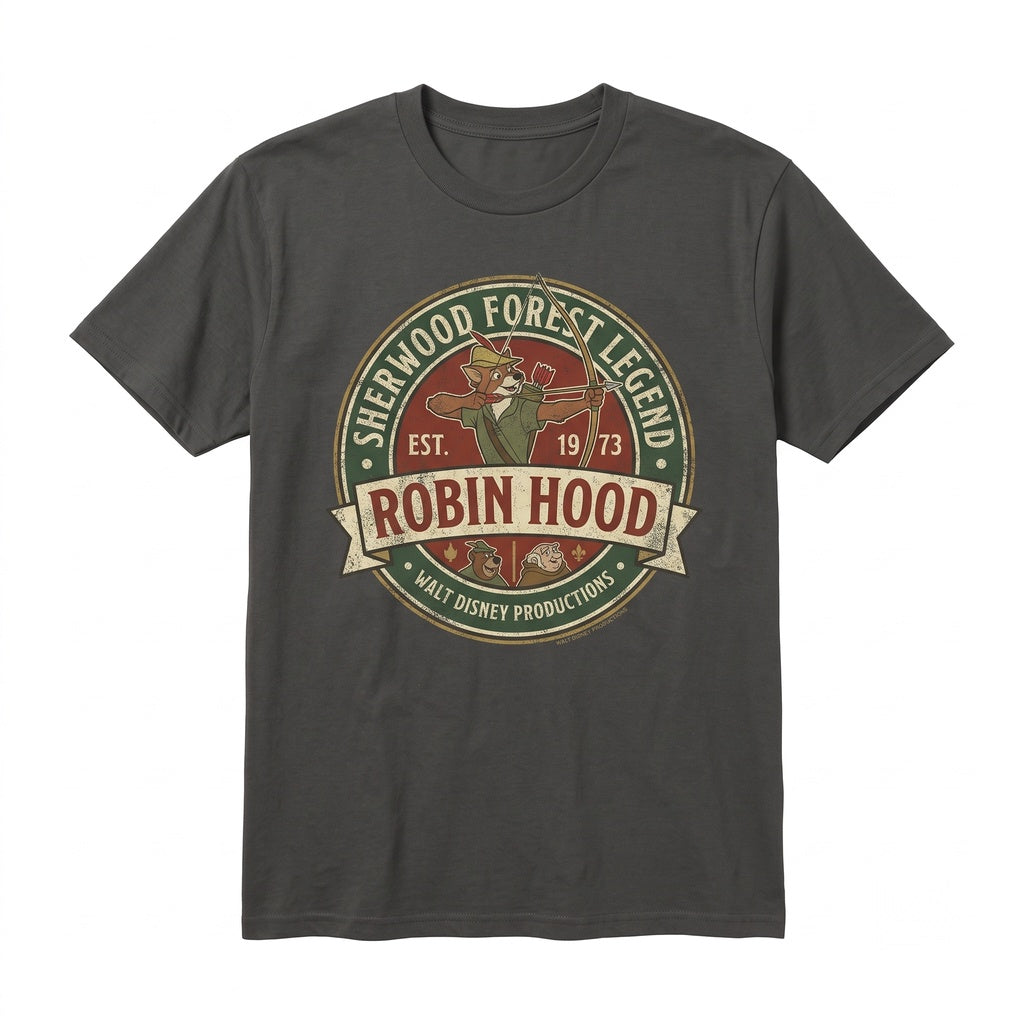 Retro Robin Hood Hero Sir Hiss Little John Maid Marian Family Vacation Matching Graphic Unisex TShirt