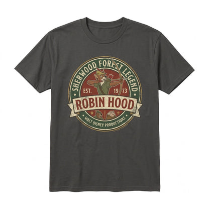 Retro Robin Hood Hero Sir Hiss Little John Maid Marian Family Vacation Matching Graphic Unisex TShirt
