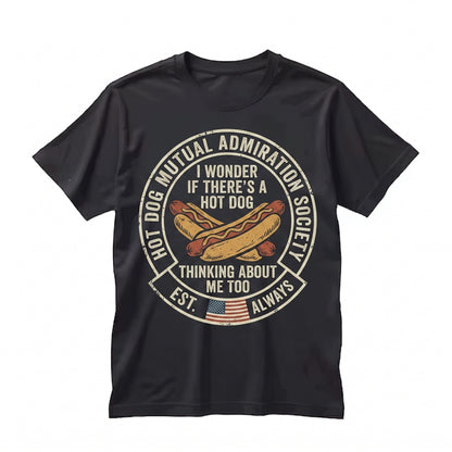 Funny I Wonder If Theres A Hot Dog Out Thinking About Me Too 4th of July BBQ Summer Graphic Unisex TShirt