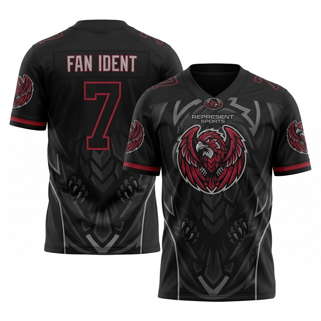 Unisex Stitched Football Fan Jersey - Lightweight Breathable Mesh Game Day Athletic Top