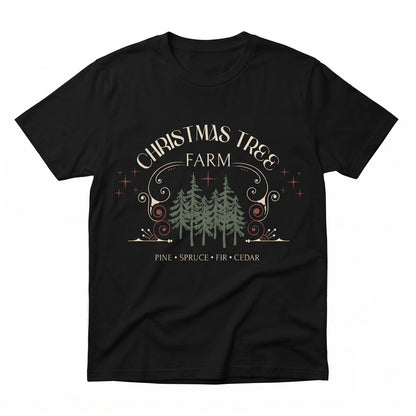 Christmas Tree Farm Vintage Cozy Winter Oversized Crewneck Sweater Unisex TShirt